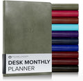 Gallery Leather Desk Monthly Planner 2026-2027 Acadia Cactus by GalleryLeather