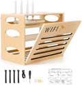 Wooden WiFi Router Box Hider, 3-Layers Hidden Cable Management by PapeFolicer