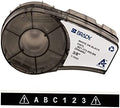 Brady Authentic (M21-375-595-BK) All-Weather Vinyl Label for Indoor/Outdoor ID, Lab and Equipment Labeling, White on Black- For M210, M210-LAB, M211, BMP21-PLUS and BMP21-LAB Printers, .375" W 21' L by BradyCorp