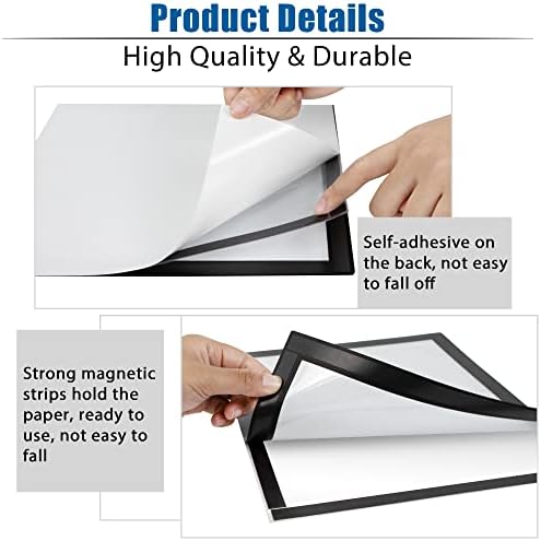 Magnetic Sign Holder 11x17, Wall Mount Self Adhesive Poster Display Frame - Image 4