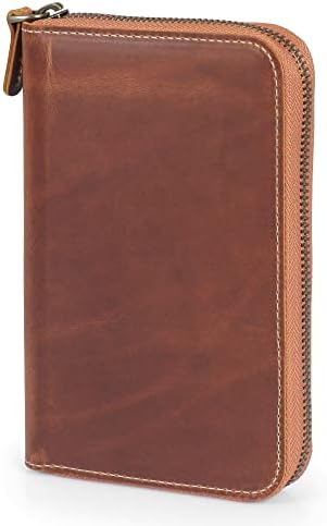 Londo Genuine Leather Padfolio – Portfolio Folder with Pencil Holder, Notepad & Zipper Closure for Business, Office & Travel - Image 2