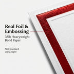 Signature Specialty Certificates, Red Bold Foil Border, 50 Sheets - Image 2