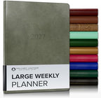 Gallery Leather Large Weekly Planner 2026-2027 Acadia Cactus by GalleryLeather