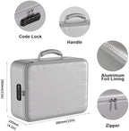 DocSafe 5200°F Fireproof Document Organizer Box with Lock, Silver (Soft) - Image 5