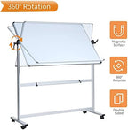 VIZ-PRO Double-Sided Magnetic Mobile Whiteboard, 48" x 32" - Image 4