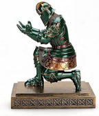 King's Guard Knight Pen Holder with a Letter Opener Desk Organizers Green - Image 3