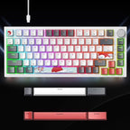 Guffercty kred 75% Percent Mechanical Keyboard with Knob, Gasket Mouted Wired TKL Gaming Keyboard 75 Percent Hot Swappable Programmable for Windows Laptop PC Gamer（82 Grey） - Image 2