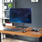 VIVO Premium Single 17 to 32 inch VESA Monitor and Touch Screen Desk Stand with Rotating Base, Freestanding Pneumatic Height Adjustable Arm, 12 inch Maximum Screen Height, Black, STAND-V001R - Image 2