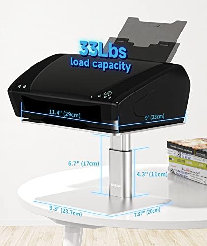 BoYata Monitor Stand, Adjustable Height Metal Desktop Riser, Silver - Image 5