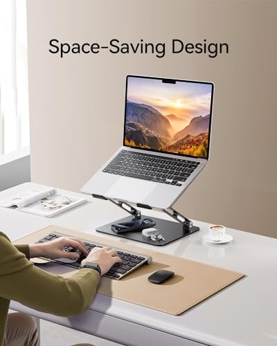 Orlian Adjustable Aluminum Laptop Stand for MacBook Air Pro Neo 10-17.3'' - Image 3
