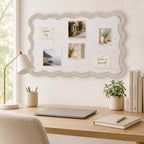 Scalloped Felt Bulletin Board 36"x24", Decorative Pin Board for Wall - Image 6