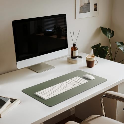Jotsome Leather Desk Pad Mat, Non-Slip Desk Blotter Pad - Desk Protector for Office, Home, Laptop, and Desktop - Image 4