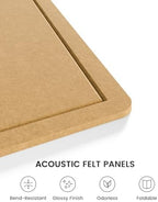 Fluxynara 59" x 35.4" Large Bulletin Board, Mustard Yellow - Image 3