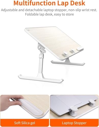 Laptop Desk for Bed, SAIJI Lap Desks Bed Trays for Eating Writing - Image 4