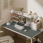Aothia Large PU Leather Desk Pad, Non-Slip, Jungle Green, 55" x 24" - Image 4