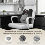 BEBAS Ergonomic Memoery Foam Lumbar Support Pillow for Car & Office, Black - Image 6