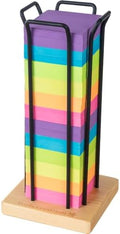 Really Good Stuff Sticky Note Tower - 1 Tower, 5"W by 5"D by 1"H, Notes Holder, Office And School Supplies, Teacher Must Haves, Aesthetic Desk Organizer by ReallyGoodStuff
