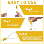 Nuogo 200 Pcs Yellow Steel Security Cable Seals - Image 6