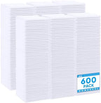 HOMEXCEL White Microfiber Cleaning Cloth 600 Pack, Microfiber Towel for Cars, Lint Free, Scratch-Free, Highly Absorbent, and Cleaning Rags for House, Window and Glass, Cars, TV Screen 11.5 X11.5 inch by HOMEXCEL