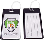 Bulk 100 Pack - Bright Backpack ID Luggage Tags for Student Identification Cards - School Name Badge Holder for Backpacks - Business Card Size with Clear Insert Window by Specialist ID(Black) - Image 5