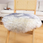 LLB Sheepskin Chair Pads - Office & Dining Room Chair Cushions (16.5" Round, Pack of 1), Grey - Image 5