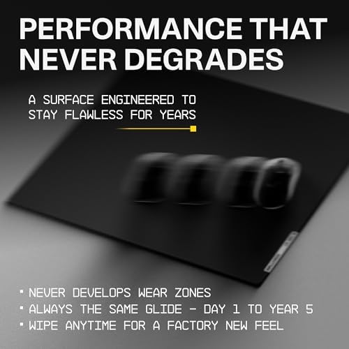 Wallhack CR-005 Glass Gaming Mouse Pad, 20x17.3 in, Black - Image 6