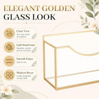 Lewtemi 2 Pack Gold Glass Business Card Holder, 6.5 x 2.6'', Open-front - Image 5