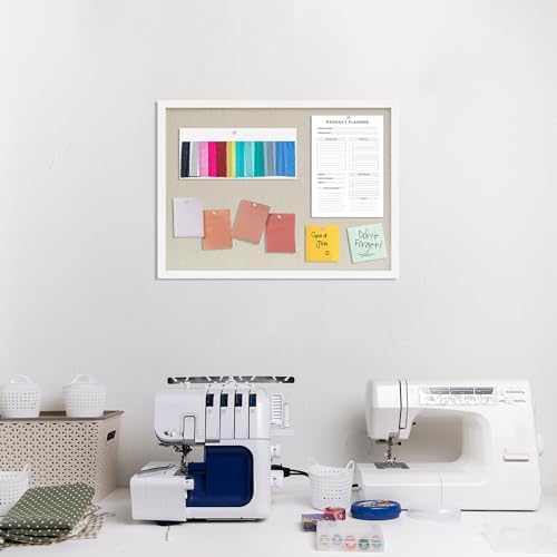 DAHAPYBOO Cork Board with Linen White 2Pack,Bulletin Board 23"x17" - Image 6