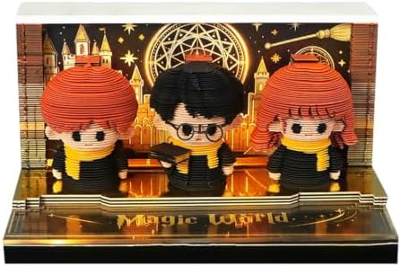 Magic Squad 3D Memo Pad, 3D Calendar 2027, Time Piece Calendar by JCSY