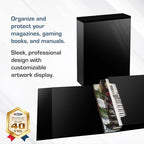 BCW Magazine Stor-Folio with Magnetic Closure, Holds 20 Magazines, Black - Image 2