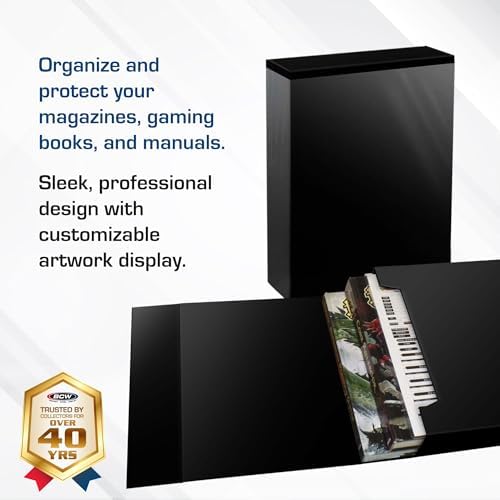 BCW Magazine Stor-Folio with Magnetic Closure, Holds 20 Magazines, Black - Image 2