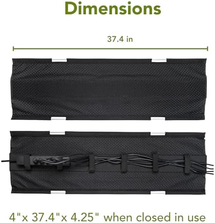 Mesh Cable Management Tray Under Desk Cord Organizer - 38" - Image 3