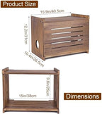 WiFi Box Hider Wood, Cable Organizer Storage Cabinet - Image 2