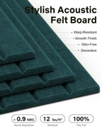 48" x 36" Large Cork Bulletin Board Tiles, Peel and Stick Felt Wall Panels for Vision, Message Center, Picture and Prayer Board for Office, Dorm, Room and Desk Decor(Pine Green) - Image 3