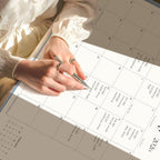Simplified Desk Calendar 2026 with Desktop Mat, Cabbrix Large Desk Pad Calendar 21" x 16-1/2" Including July 2026 to December 2027 Desk Blotter Calendar for Home School and Office (Blue) - Image 5