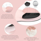 MOSISO Wrist Rest for Mouse Pad Set, Large Gaming Deskpad, Baby Pink - Image 4