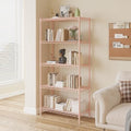 5 Tier Storage Racks Shelving, Heavy Steel Pantry Shelves, Adjustable Wire Shelving Rack, Suitable for Garage, Kitchen, Bathroom, Office, 29" W x 13.4" D x 59" H, Pink by Unknown