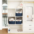 OrganiHaus 16x12.5in Storage Baskets, 3 Pack - Fabric Bins for Shelves - Image 5