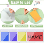 Outus 200 Pack 3 x 5 Inch Self Adhesive Label Pockets Bin Labels - Image 3