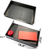 Victor Midnight Black Collection, Legal Size Letter Tray, Black, (1168-5) - Image 2