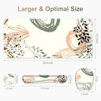 Large Mouse Pad with Wrist Support 4 in1 Set, XXL Big Game Mousepad + Keyboard Wrist Rest+Mouse Wrist Rest+Coaster Ergonomic Gaming Mat for Home Office Table Computer I Modern Boho Leaves - Image 6
