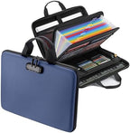 EXLIFBAG Fireproof Document Box with Lock, 13 Pocket Accordion File Folder by EXLIFBAG