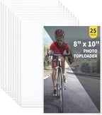 25-Pack 8 x 10 Inch Premium Toploaders - Crystal Clear Plastic Holders, Sheet Protectors for Autograph Pictures, Art by Unknown