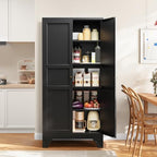 Yizosh Metal Pantry Cabinet, 75" Kitchen Pantry by Yizosh