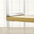 Mitus Stacking Wood Shelf Organizer, Counter Cabinet Storage Rack, Set of 2 - Image 6