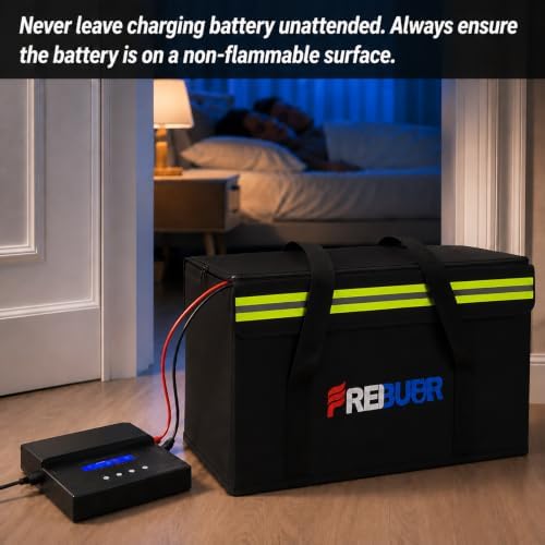 Fireproof Lipo Bag, Large capacity Explosion-proof lipo battery Box for Charging and Storage, 22 x 9 x 9.5inch Waterproof Bag for Documents and Valuables - Image 5