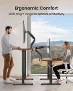 ErGear 17 to 49 inches Single Monitor Mount for Ultrawide Screens,Holds 26.5lbs,Heavy Duty Single Monitor Arm,Single Monitor Stand with Swivel,Tilt,Rotation for Home and Office,VESA 75/100mm - Image 5