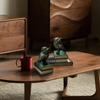 Dosker Owl Decorative Book Ends for Shelves (Retro Bronze) - Image 5