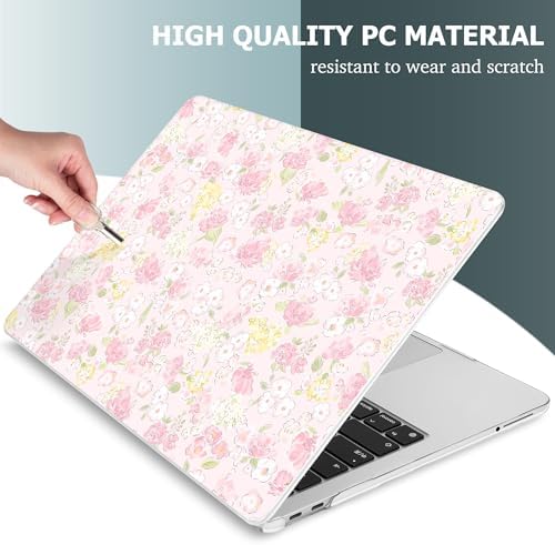 Mektron Case for 2026 MacBook Neo 13-inch A18 Pro chip A3404 Laptop Cover with 13-inch (Diagonal) Liquid Retina Display+ Keyboard Cover+ Screen Protector, Fashion Daisy - Image 4