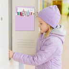 Fuutreo Magnetic Wall File Holder,6pcs,Violet Color,Vertical-large - Image 5